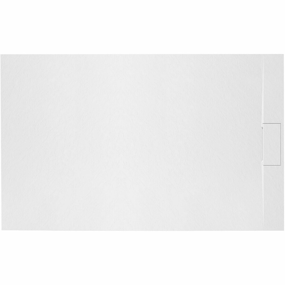 Cadita dus dreptunghiulara alb Rea Bazalt 80x100 cm