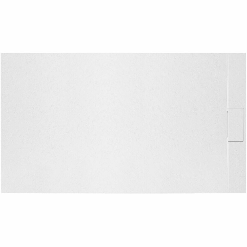 Cadita dus dreptunghiulara alb Rea Bazalt 80x120 cm