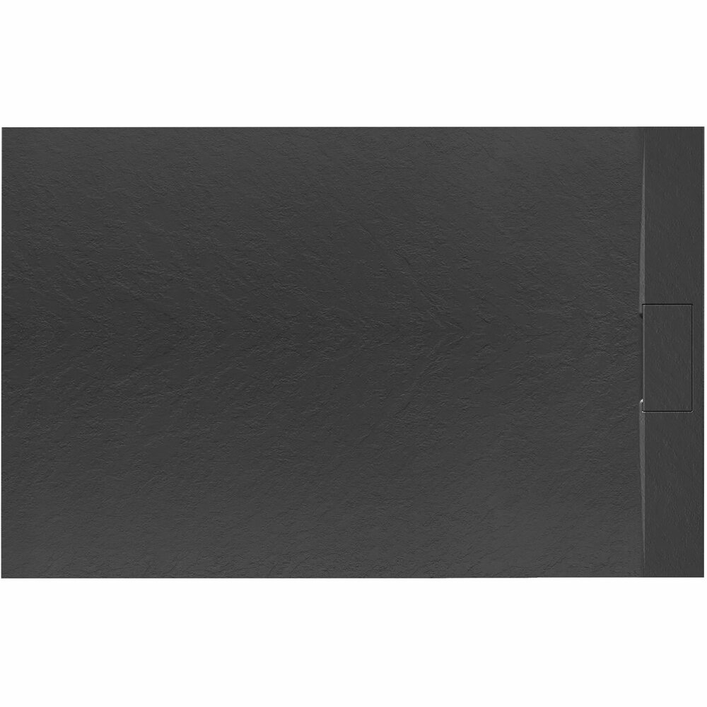Cadita dus dreptunghiulara negru Rea Bazalt 90x120 cm