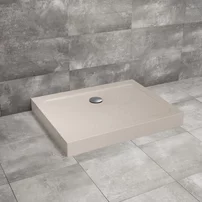 Cadita dus dreptunghiulara Radaway Doros D Compact Stone 120x100 cm acril casmir