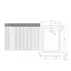 Cadita dus dreptunghiulara Radaway Doros F Compact Stone 100x80 cm acril antracit picture - 3