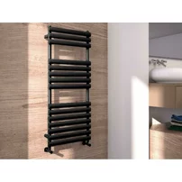 Calorifer de baie portprosop Rune Hima 1200x500 mm negru mat