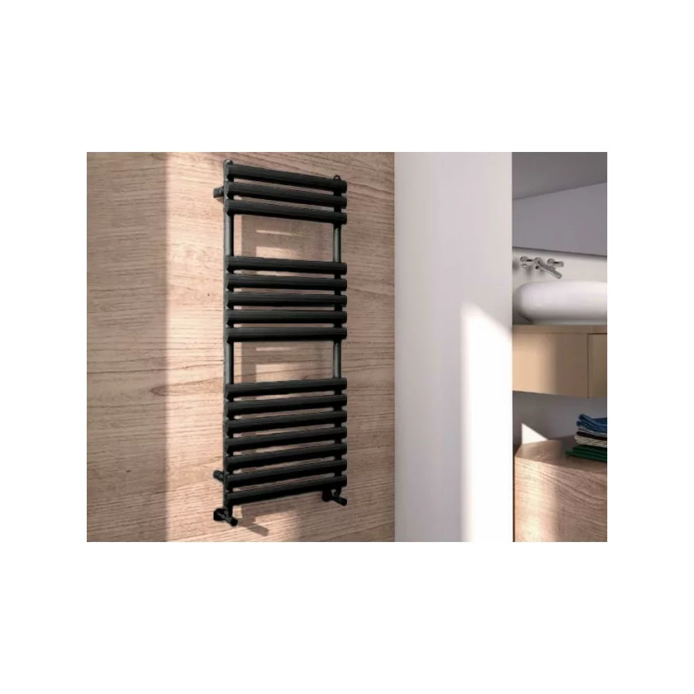 Calorifer de baie portprosop Rune Hima 1200x500 mm negru mat