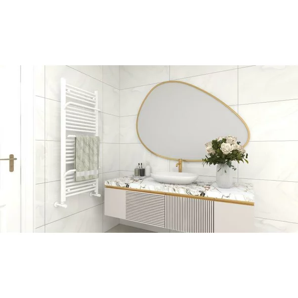Calorifer de baie portprosop Rune Hima alb lucios 1200x500 mm picture - 3