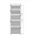 Calorifer de baie portprosop Rune Hima alb lucios 1510x550 mm picture - 2