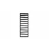 Calorifer de baie portprosop Rune Kalla 1200x500 mm negru mat picture - 1