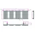 Calorifer de baie portprosop Rune Lani 1500x500 mm alb lucios picture - 3