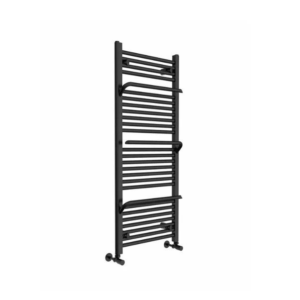 Calorifer de baie portprosop Rune Lani 1200x500 mm negru mat picture - 2