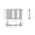 Calorifer de baie portprosop Rune Lani 800x500 mm negru mat picture - 2