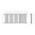 Calorifer de baie portprosop Rune Lykke 1200x500 mm alb lucios picture - 5