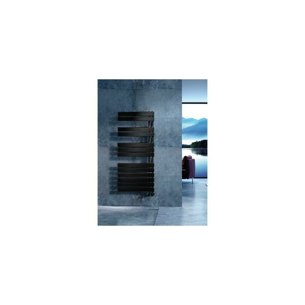 Calorifer de baie portprosop Rune Lysa 1355x550 mm negru mat