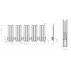 Calorifer de baie portprosop Rune Lysa Slim 1200x500 mm alb picture - 3