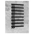 Calorifer de baie portprosop Rune Miro 1200x600 mm negru mat picture - 1