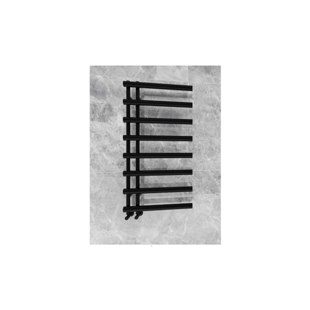 Calorifer de baie portprosop Rune Miro 1200x600 mm negru mat