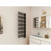 Calorifer de baie portprosop Rune Tindra 1250x500 mm negru mat