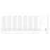 Calorifer de baie portprosop Rune Tindra 1250x500 mm negru mat picture - 3