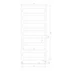 Calorifer de baie portprosop Rune Vok 1100X500 mm alb lucios picture - 3