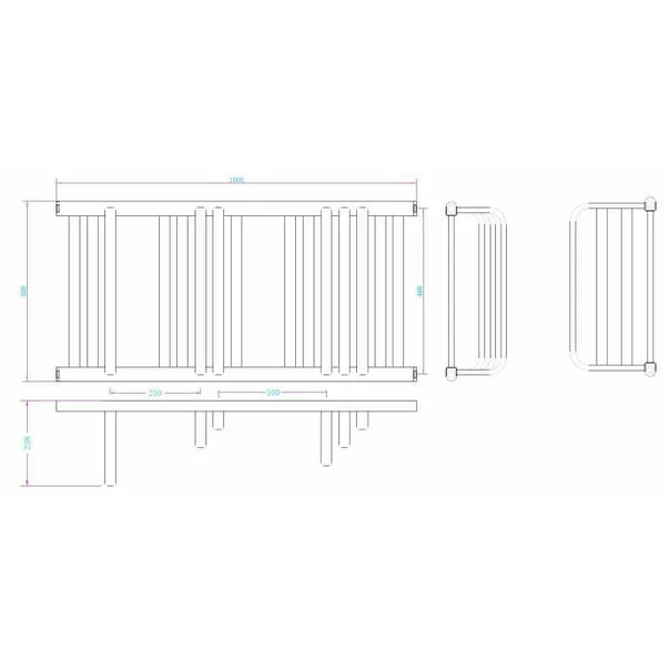 Calorifer de baie portprosop Rune Ystav 1000x500 mm negru mat picture - 2