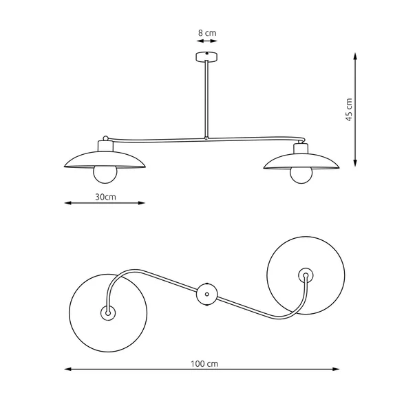 Candelabru Emibig Foster 2 alb picture - 5