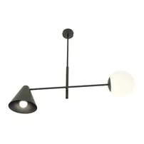 Candelabru Emibig Hermes 2 negru/alb