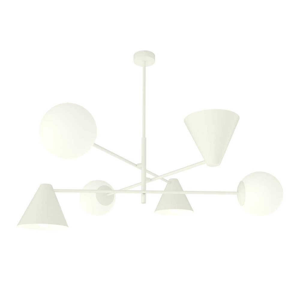 Candelabru Emibig Hermes 6 alb