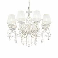 Candelabru Maytoni Grace alb/alb 8 becuri
