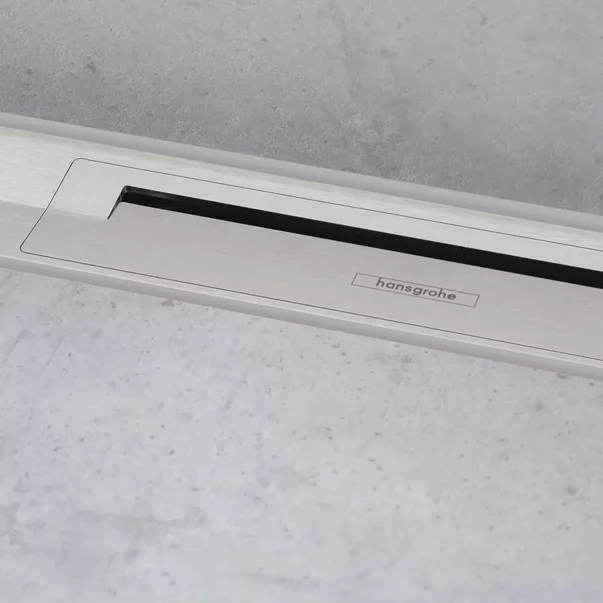 Capac pentru rigola de dus Hansgrohe RainDrain Flex 80 cm ajustabila inox periat picture - 2