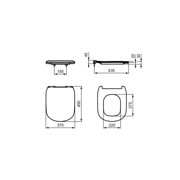 Capac wc slim softclose Ideal Standard Tesi picture - 2