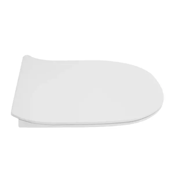 Capac WC Rea slim alb lucios cu inchidere softclose picture - 5