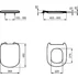 Capac WC inchidere normala alb Ideal Standard Tesi picture - 2