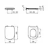 Capac WC soft-close alb Ideal Standard Tesi oval picture - 3