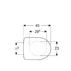 Capac wc softclose Geberit Selnova cu balamale Quick Release picture - 4