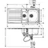 Chiuveta bucatarie Hansgrohe S41 inox 107.5x50.5 cm cu orificiu buton picture - 2
