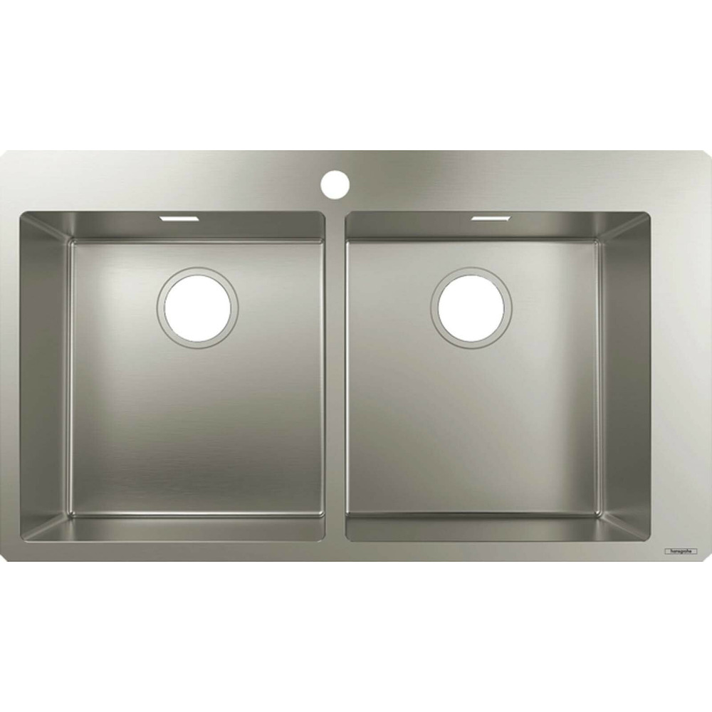 Chiuveta bucatarie Hansgrohe S51 inox 86.5x50 cm