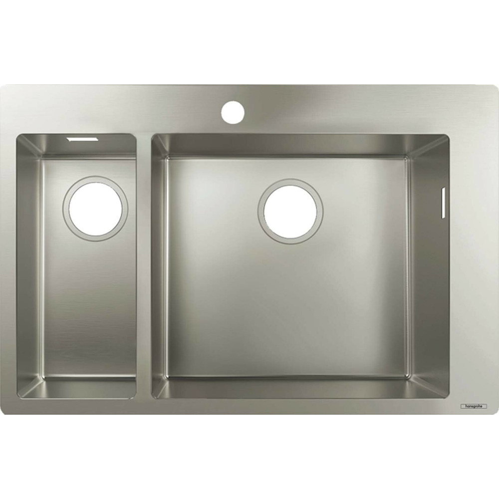 Chiuveta bucatarie Hansgrohe S71 inox 75.5x50 cm