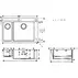 Chiuveta bucatarie Hansgrohe S71 inox 75.5x50 cm cu orificiu buton control picture - 2