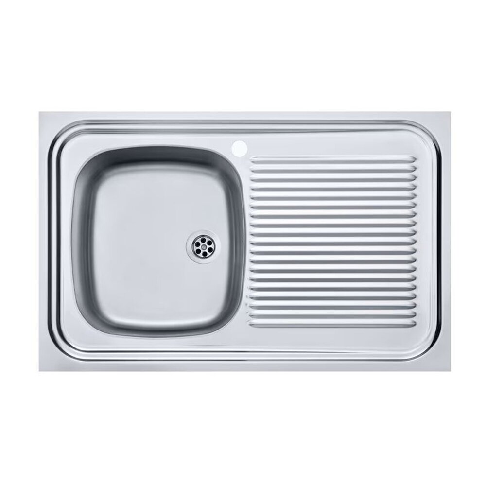Chiuveta bucatarie inox Franke Simplex 80×50 cm cu 1 cuva cu picurator dreapta finisaj texturat Bucatarie > Chiuvete bucatarie > Chiuvete inox > Noutati Franke
