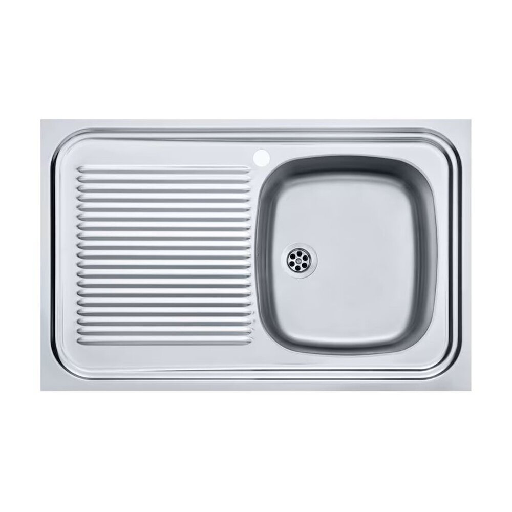 Chiuveta bucatarie inox Franke Simplex 80×50 cm cu 1 cuva cu picurator stanga finisaj texturat Bucatarie > Chiuvete bucatarie > Chiuvete inox > Noutati Franke