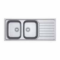 Chiuveta bucatarie inox Franke Spark 116x50 cm cu 2 cuve si picurator dreapta finisaj lucios