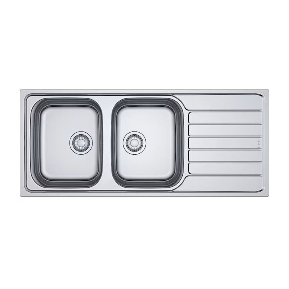 Chiuveta bucatarie inox Franke Spark 116×50 cm cu 2 cuve si picurator dreapta finisaj lucios Bucatarie > Chiuvete bucatarie > Chiuvete inox > Noutati Franke
