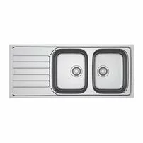 Chiuveta bucatarie inox Franke Spark 116x50 cm cu 2 cuve si picurator stanga finisaj lucios