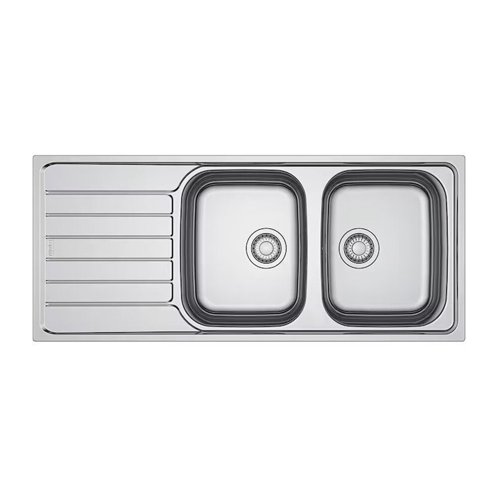 Chiuveta bucatarie inox Franke Spark 116×50 cm cu 2 cuve si picurator stanga finisaj lucios Bucatarie > Chiuvete bucatarie > Chiuvete inox > Noutati Franke