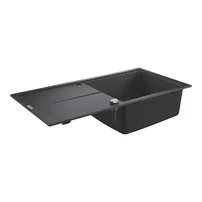 Chiuveta compozit Grohe K400 100x50.1 cm negru cu 1 cuva