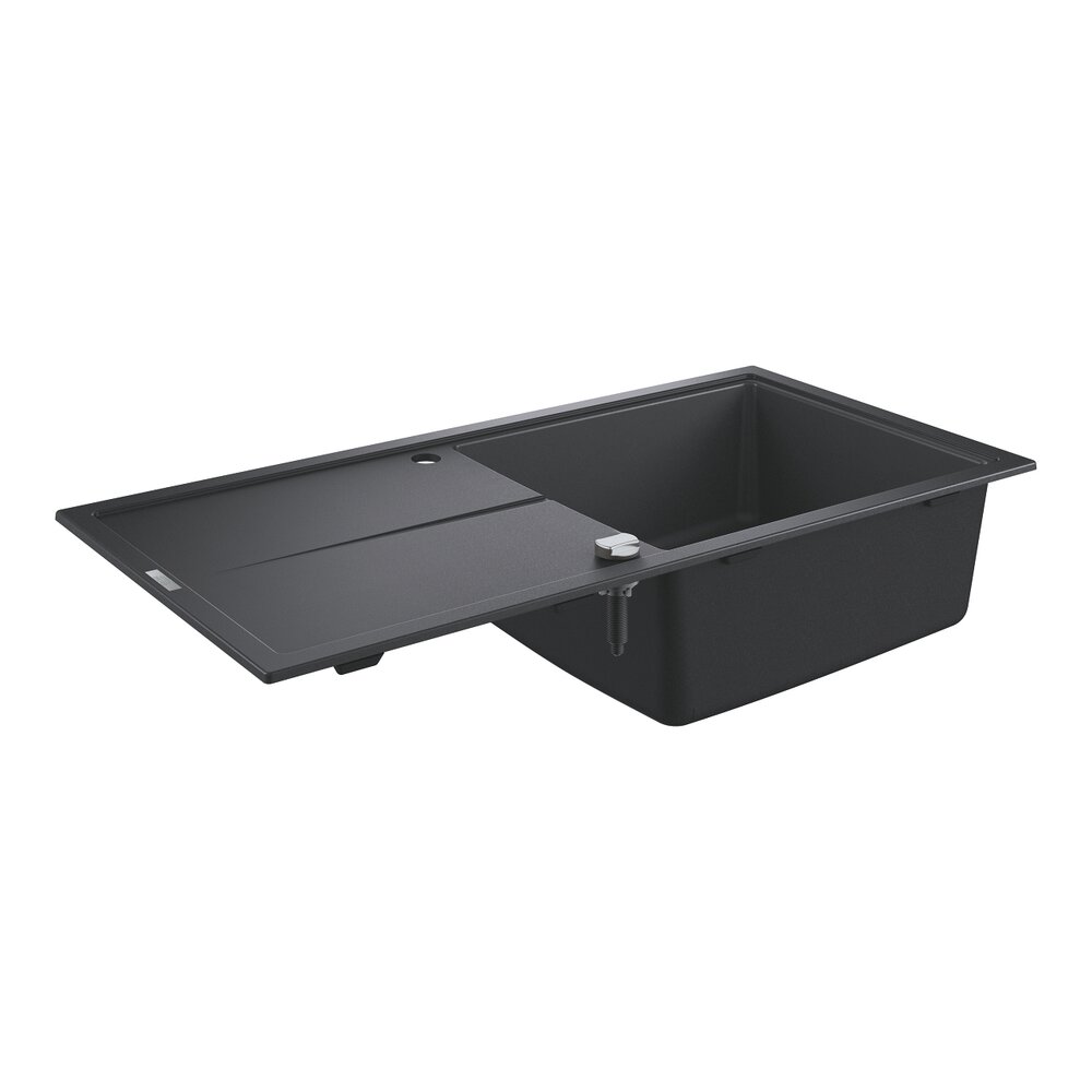 Chiuveta compozit Grohe K400 100x50.1 cm negru cu 1 cuva
