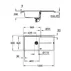 Chiuveta compozit Grohe K400 100x50.1 cm negru cu 1 cuva picture - 2
