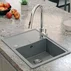 Chiuveta compozit incastrata Quadron Pop Tony 116 gri 60x45 cm picture - 2