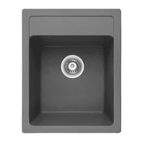 Chiuveta compozit Inter Ceramic finisaj granit gri 40x50 cm