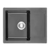 Chiuveta compozit Inter Ceramic finisaj granit gri 62x50 cm cu picurator picture - 1
