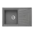 Chiuveta compozit Inter Ceramic finisaj granit gri 78x50 cm cu picurator picture - 1