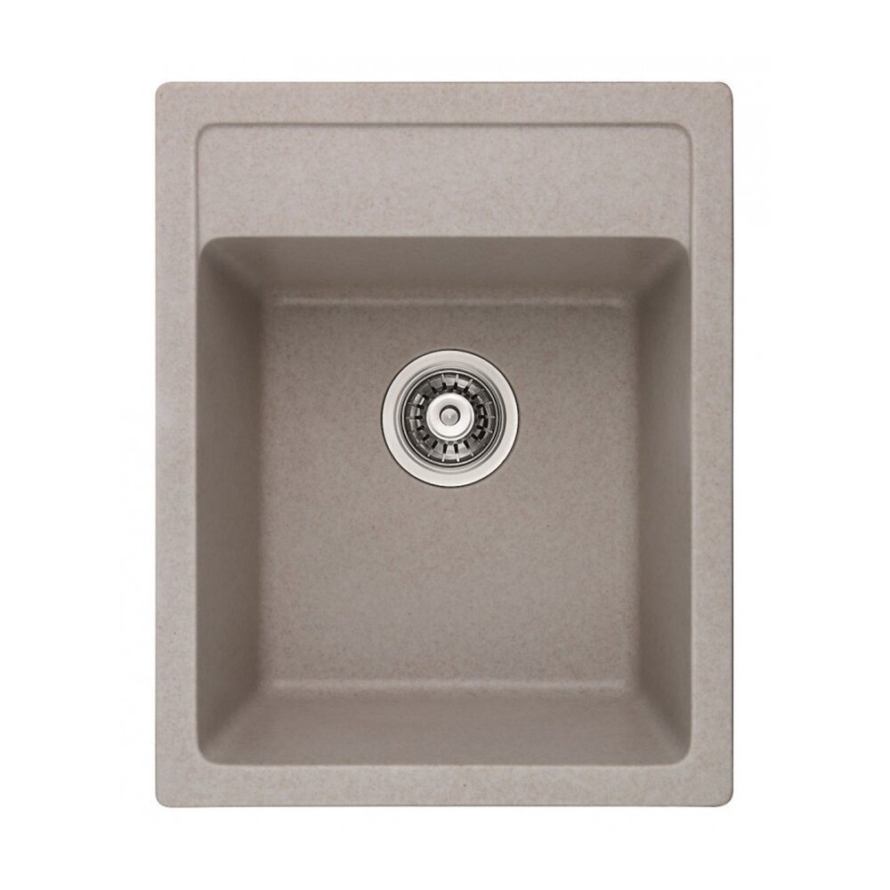 Chiuveta compozit Inter Ceramic finisaj granit gri nisip 40x50 cm